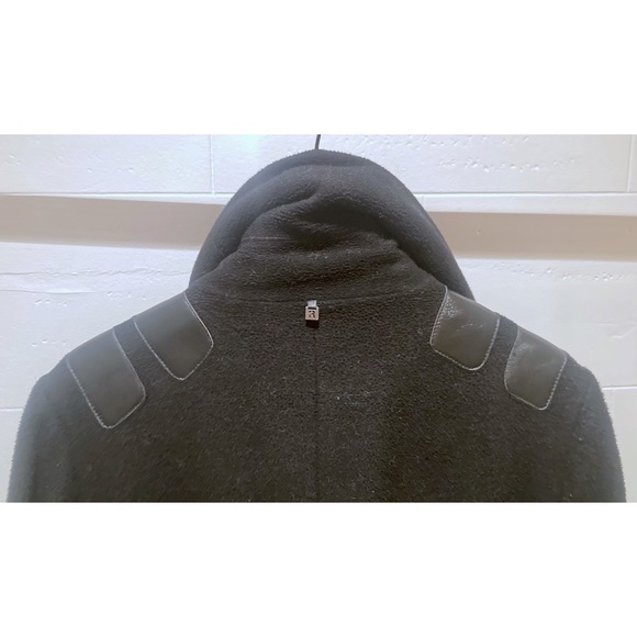 RUDSAK knee length fleece and genuine leather coat - Picture 6 of 11